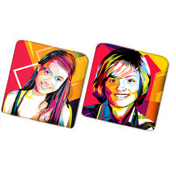 Mug Coasters with Personalized Photo