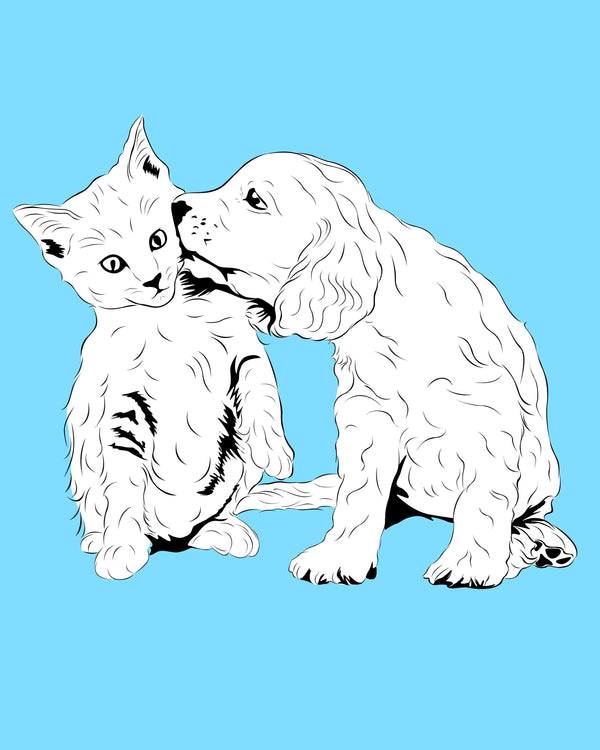 Line Art Pet Portraits Artwork