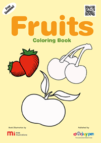 Free Fruits Colouring Book