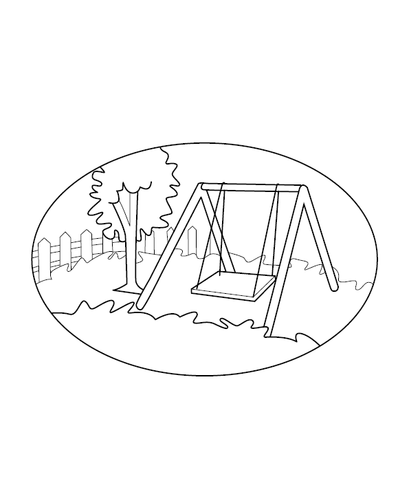 Park Colouring Picture