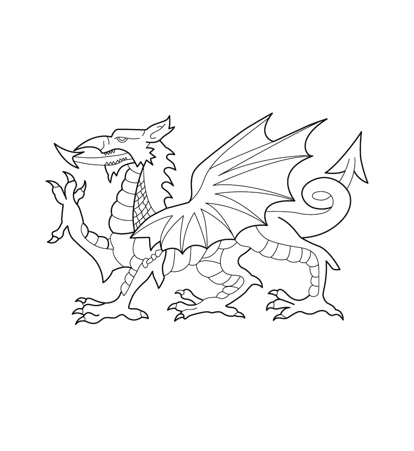 Dragon Colouring Image