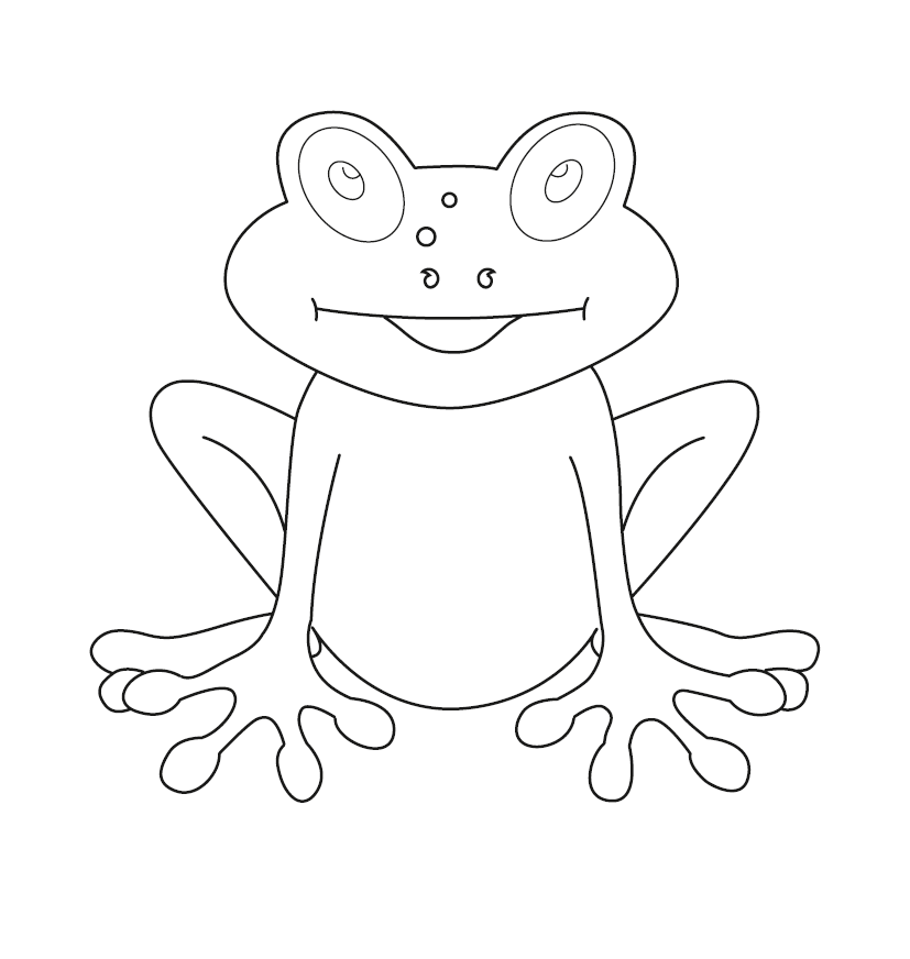 Frog Colouring Picture