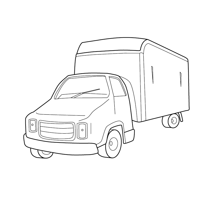 Truck Colouring Image