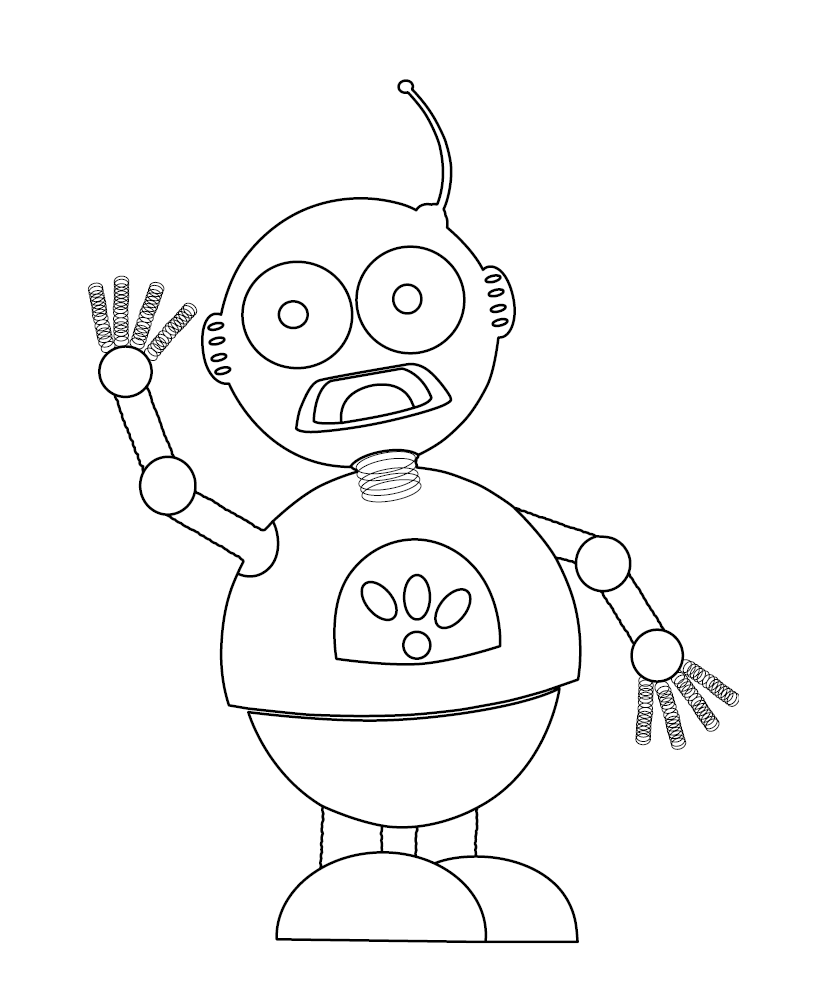 Technology Colouring Sheet for Kids