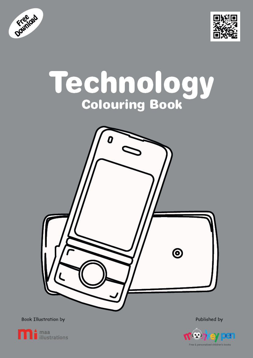 Technology Colouring Book