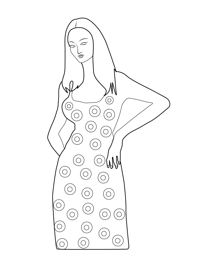 Fashion Colouring Picture