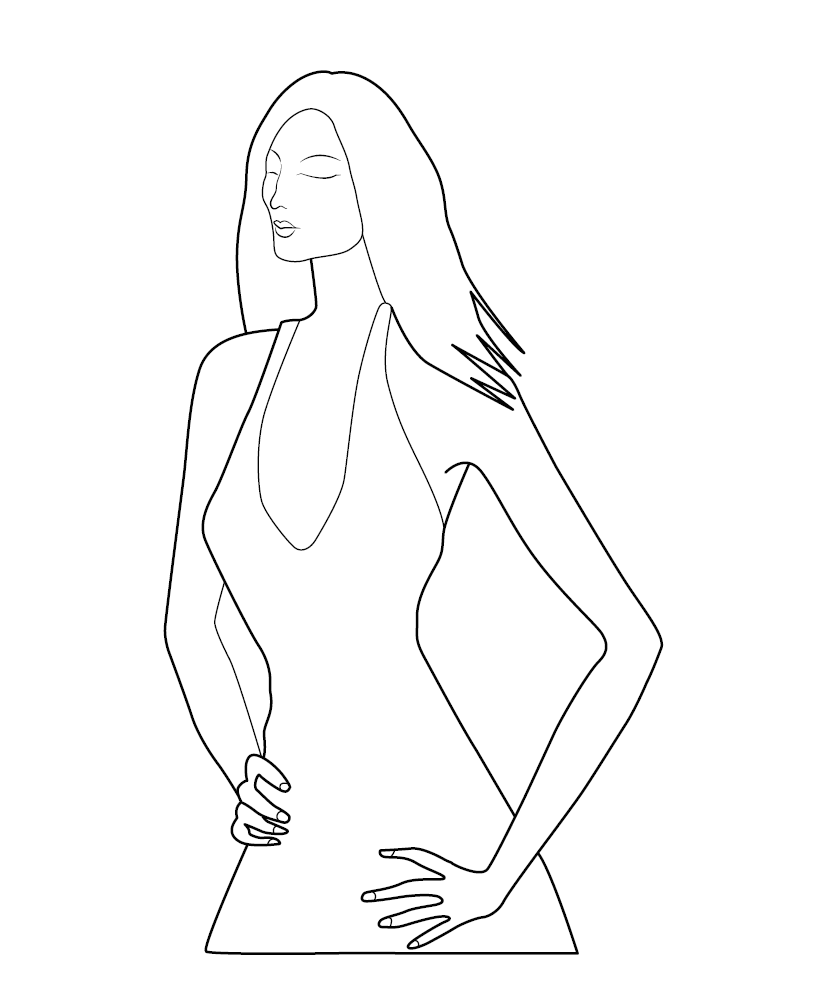 Fashion Colouring Picture for Kids