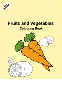 Free Fruits and Vegetables Colouring Book