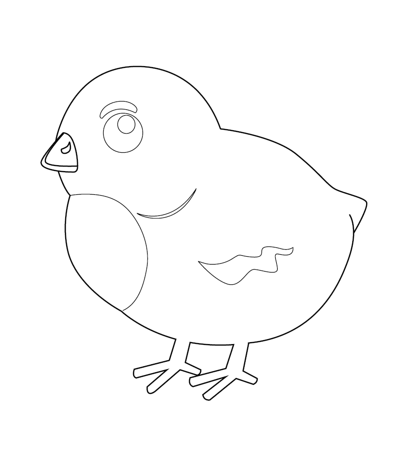 Chicken Colouring Page