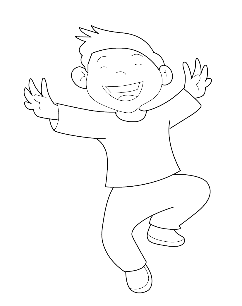 Dancing Colouring Page