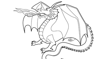 DRAGON COLOURING PICTURE | Free Colouring Book for Children