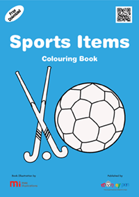 Free Sports Items Colouring Book