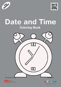 Free Date and Time Colouring Book