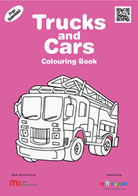 Free Trucks and Cars Colouring Book