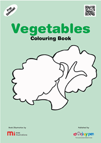 Free Vegetables Colouring Book