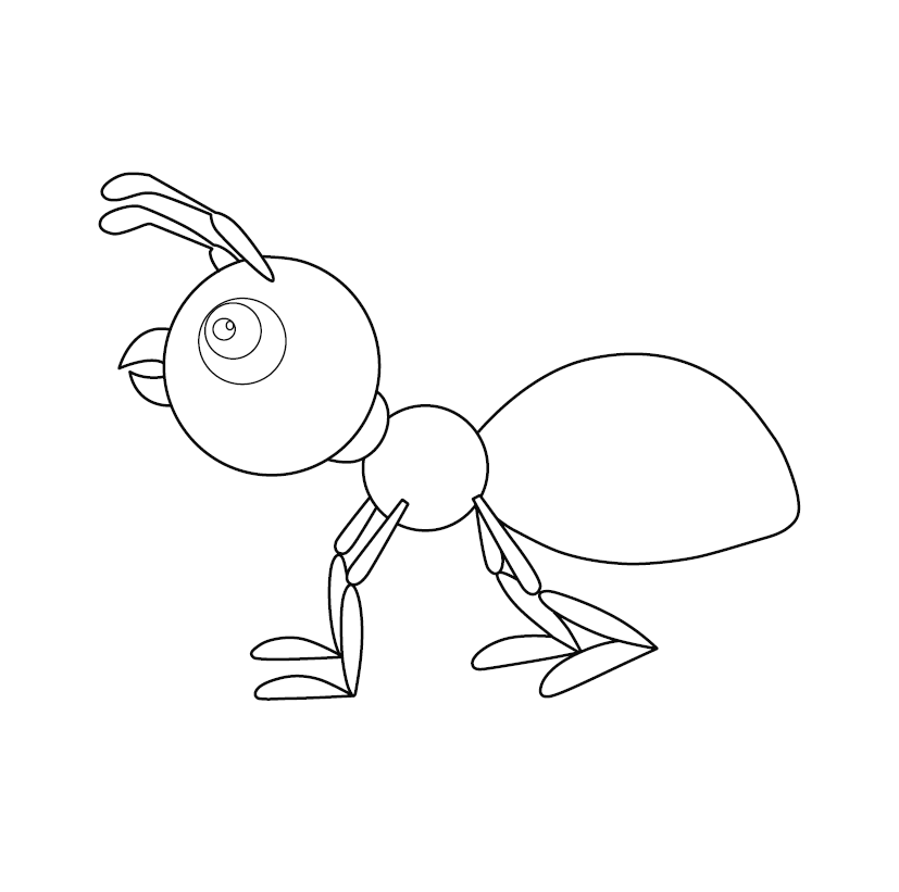 Ant Colouring Picture