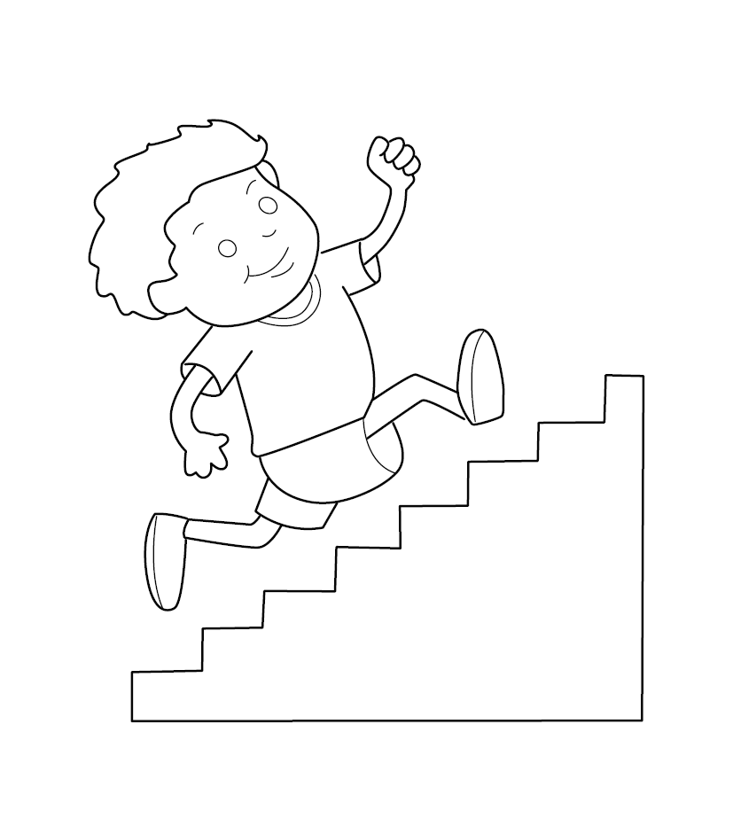 Climbing Colouring Image