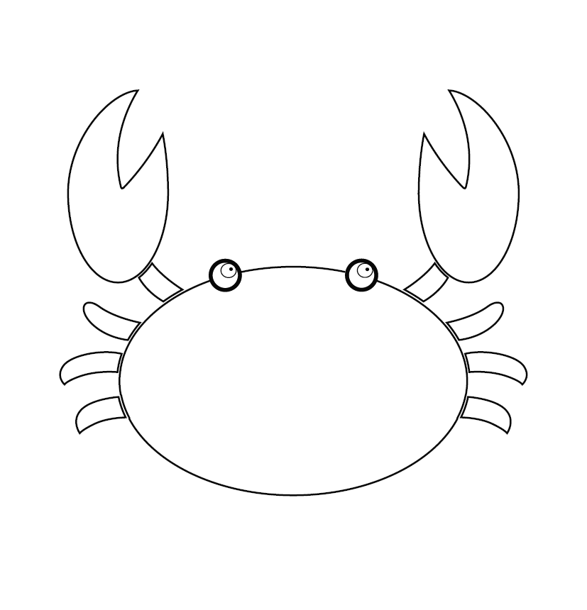 Crab Colouring Page