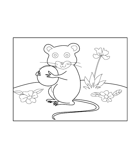 Beaver Colouring Page