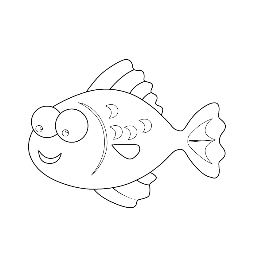 Goldfish Colouring Picture