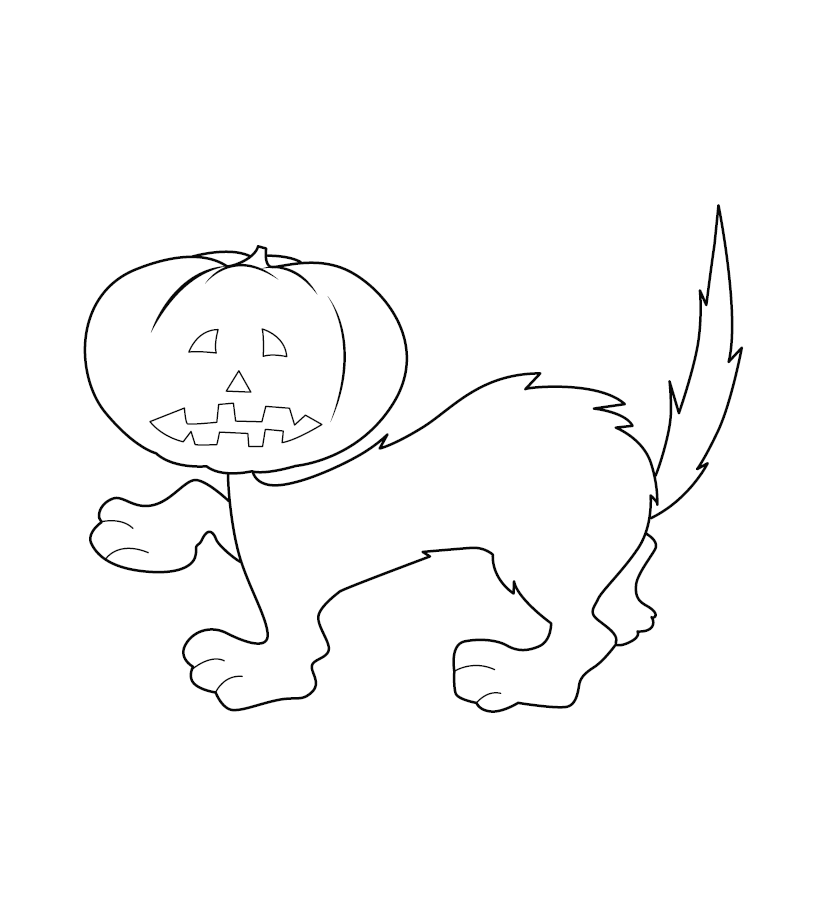 Halloween Colouring Picture for Kids