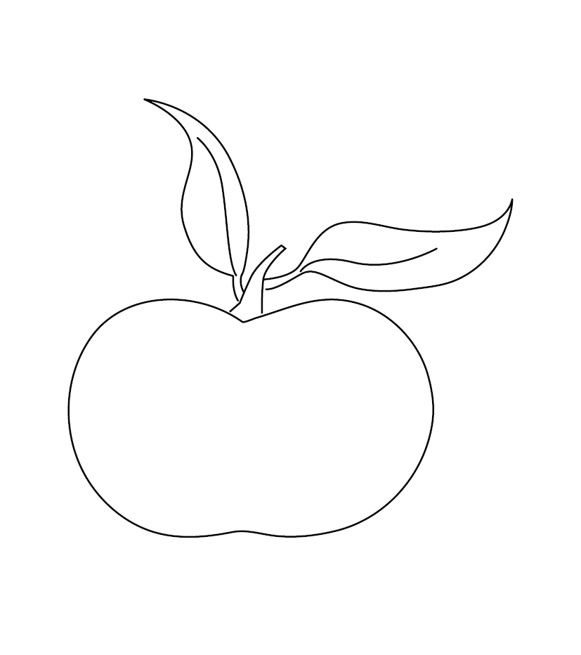 Printable Orange Colouring Page