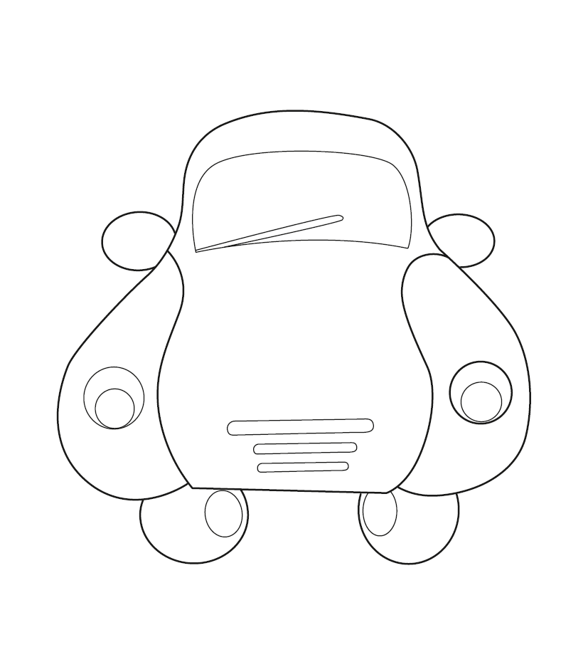 Toy Car Colouring Picture