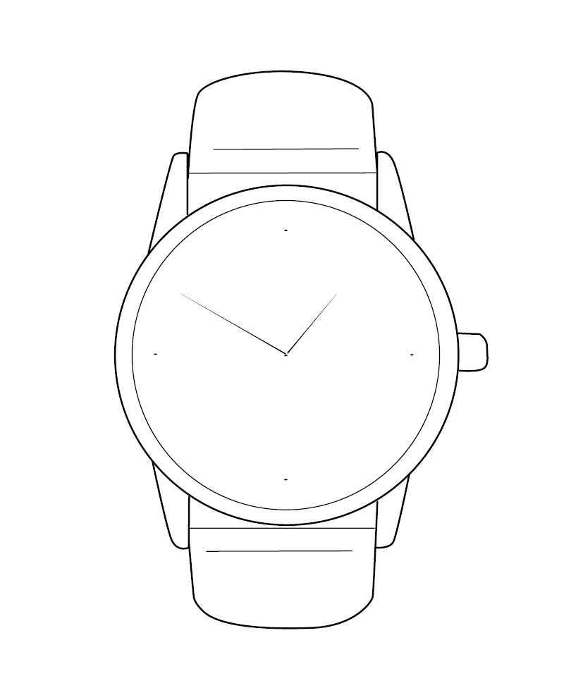 Watch Colouring Image