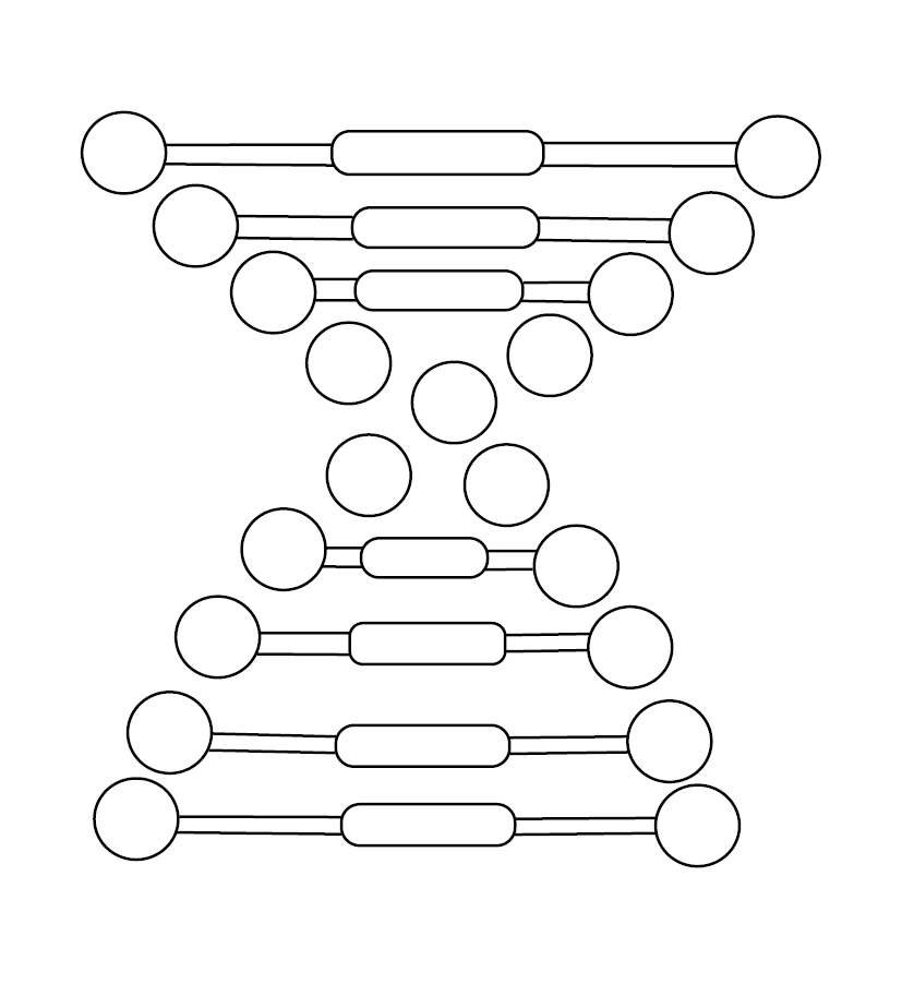 Free DNA Structure Colouring Image