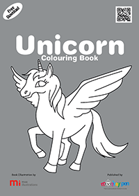 Free Unicorn Colouring Book for Kids