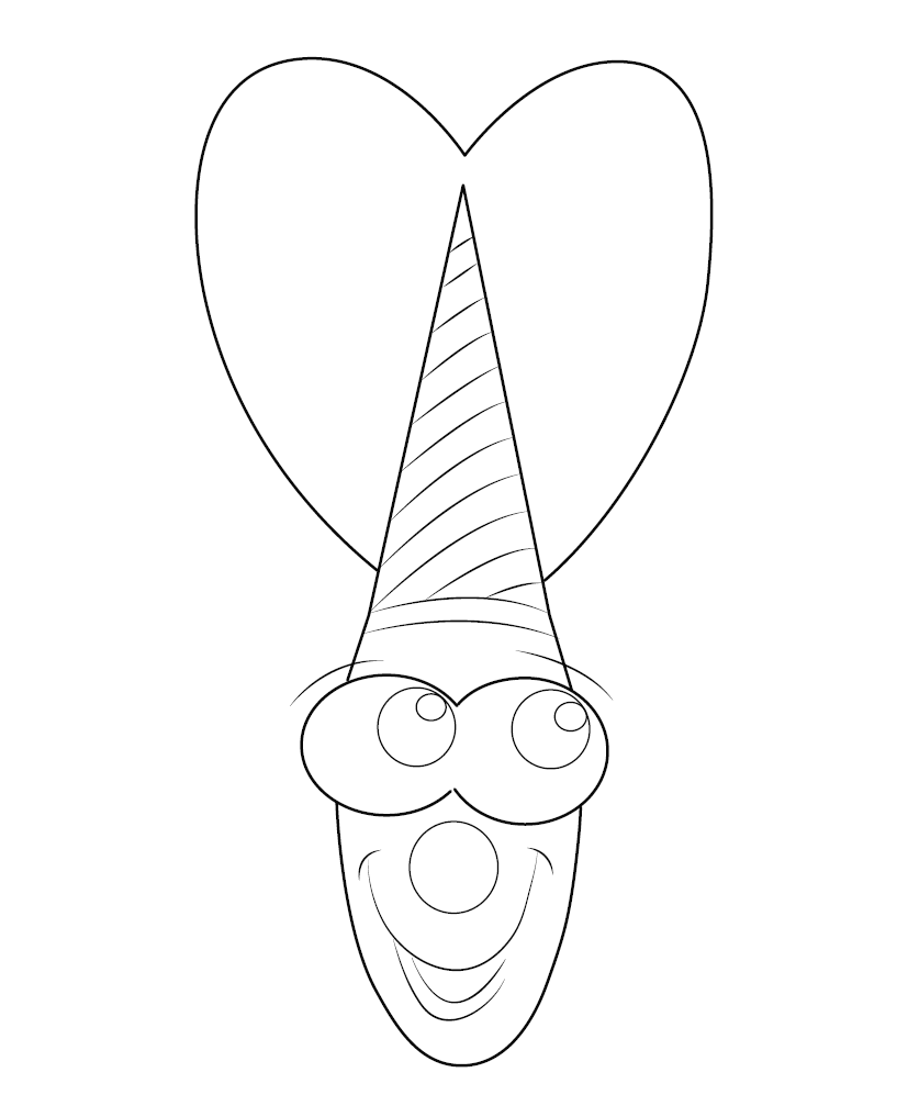 Free Printable Valentine Colouring Image