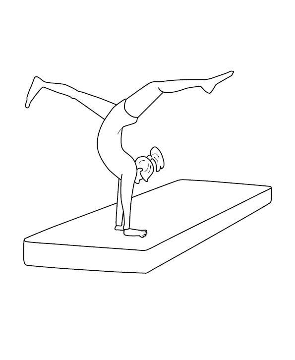 Gymnasitcs Colouring page