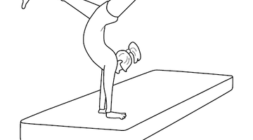 Gymnastics Colouring Page | Free Colouring Book for Children