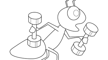 EXERCISE EQUIPMENT COLOURING PAGE | Free Colouring Book for Children