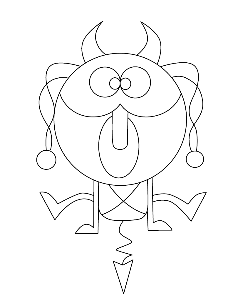 Free Fiction Colouring Image