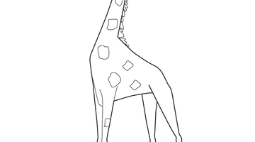 GIRAFFE COLOURING PICTURE | Free Colouring Book for Children