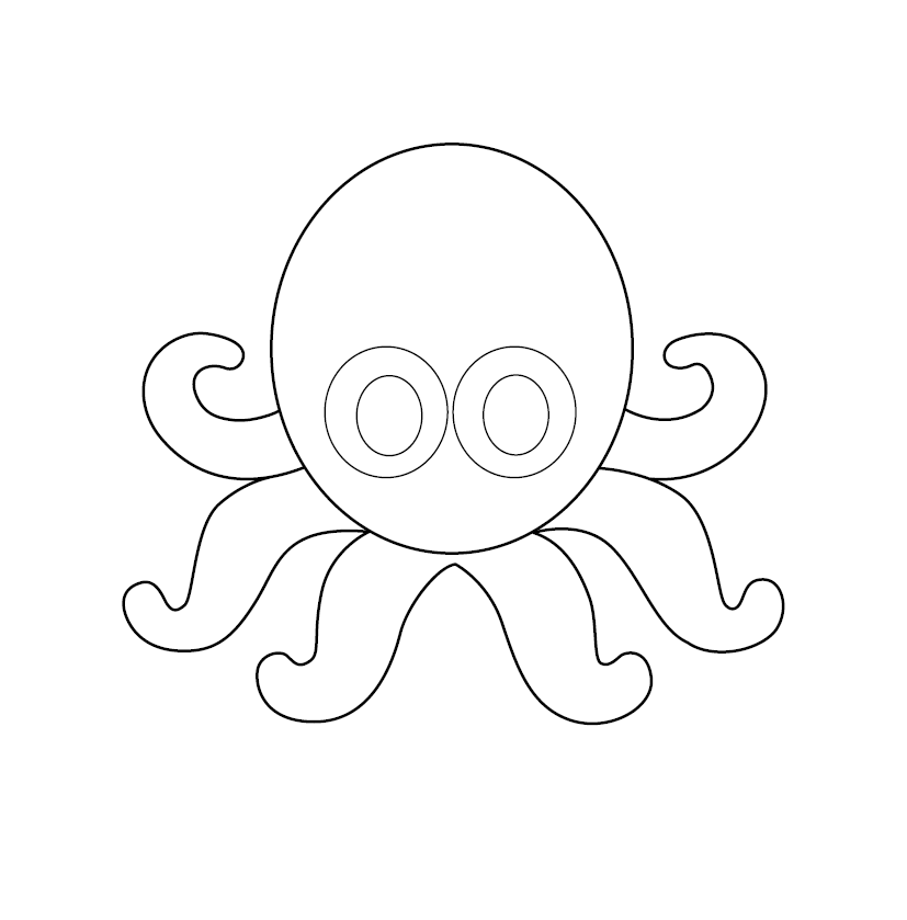 Octopus Colouring Picture