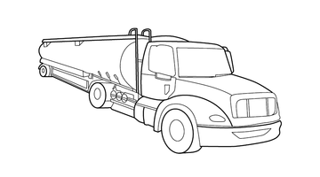 TRUCK COLOURING IMAGE FOR KIDS | Free Colouring Book for Children