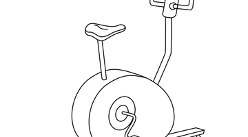 EXERCISE EQUIPMENT COLOURING IMAGE FOR KIDS | Free Colouring Book for Children