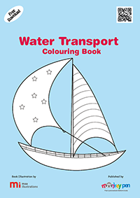 Water Transport Colouring Book for Kids