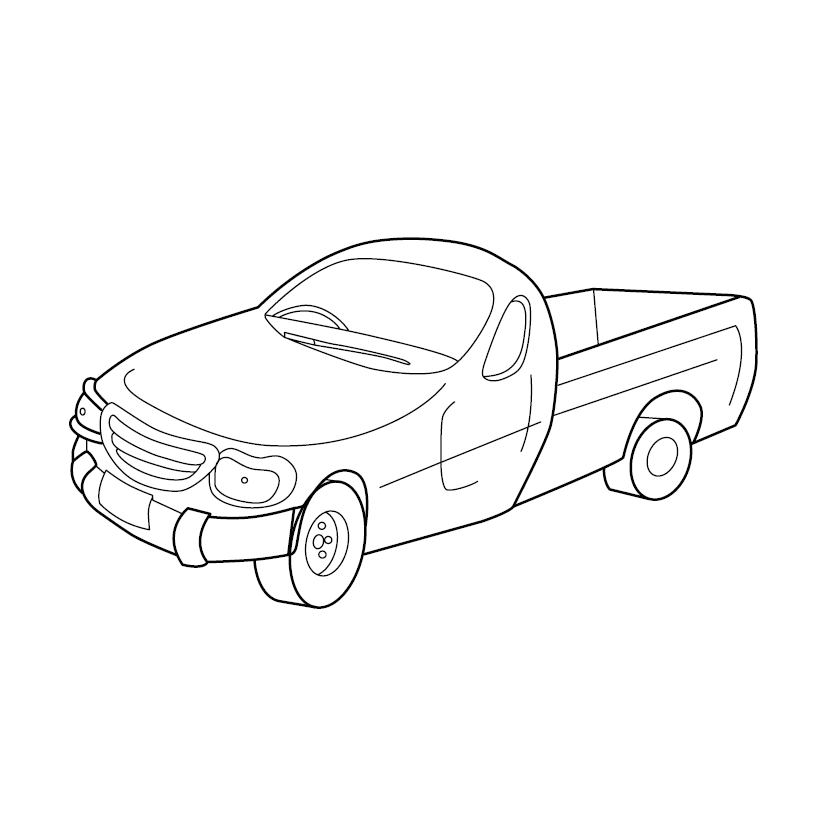 Truck Colouring Image