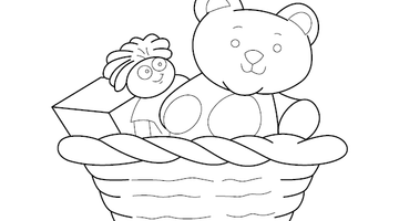 Teddy Colouring Picture | Free Colouring Book for Children