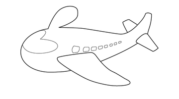 AIRBUS COLOURING IMAGE | Free Colouring Book for Children