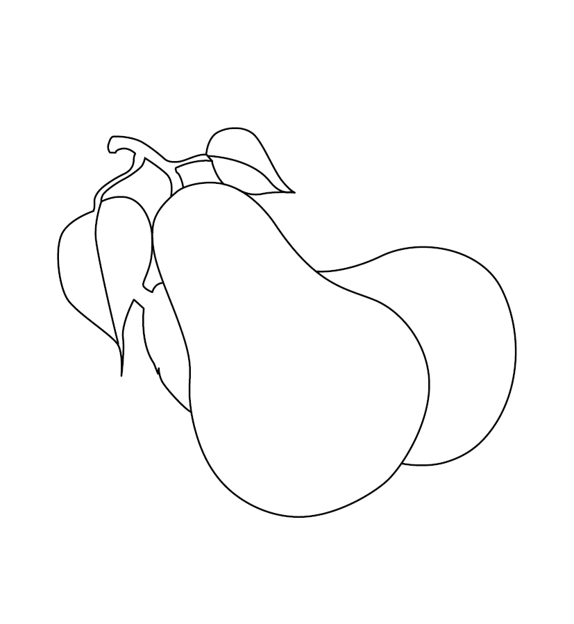 Pear Colouring Image