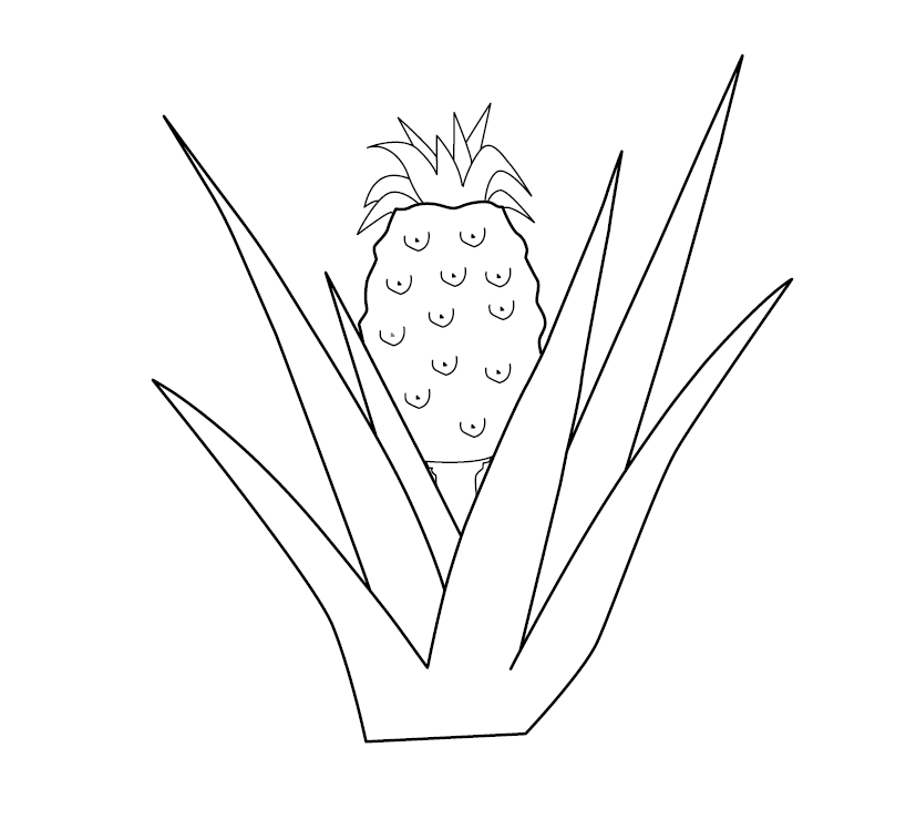 Free Printable Image of Pineapple