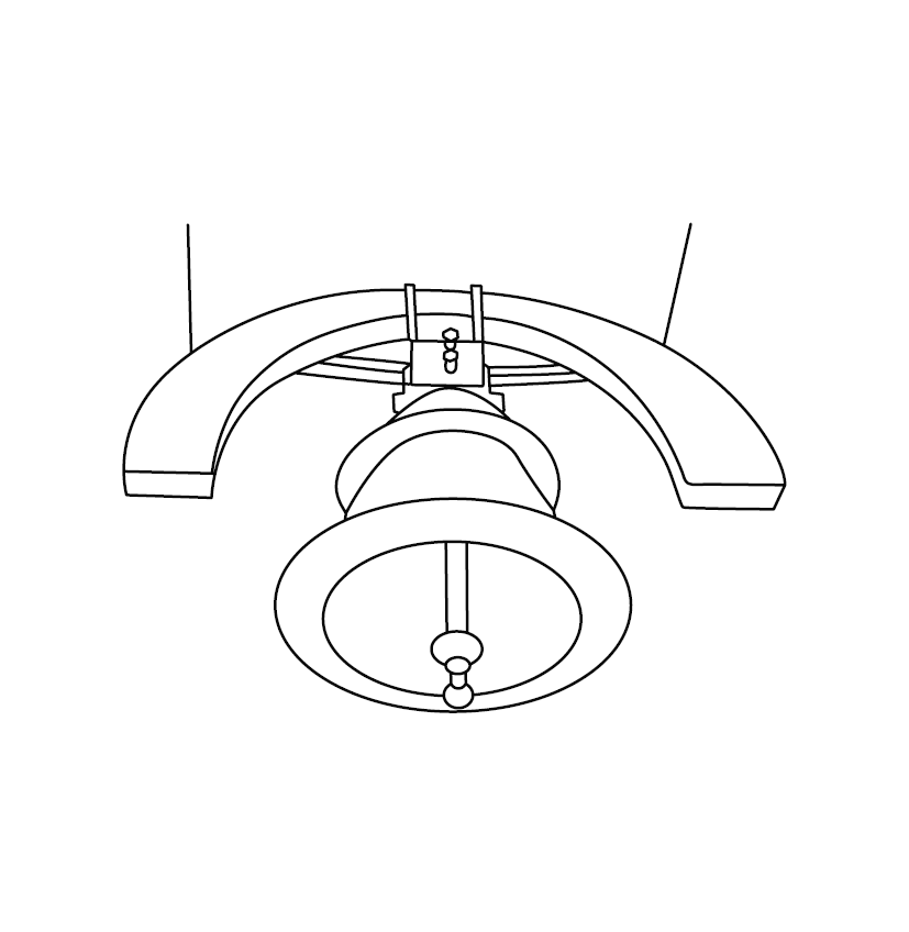 Temple Bell Colouring Picture