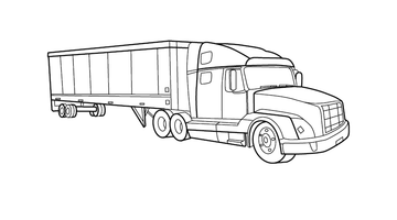 TRUCK COLOURING PICTURE FOR KIDS | Free Colouring Book for Children