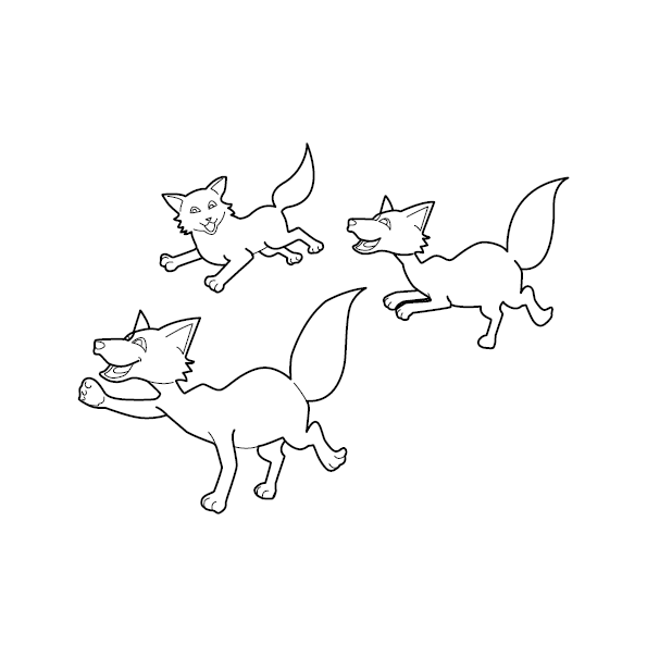 Fox Colouring Picture for Kids