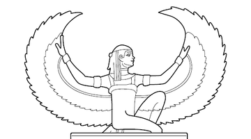 Egyptian Mythology Colouring Page | Free Colouring Book for Children