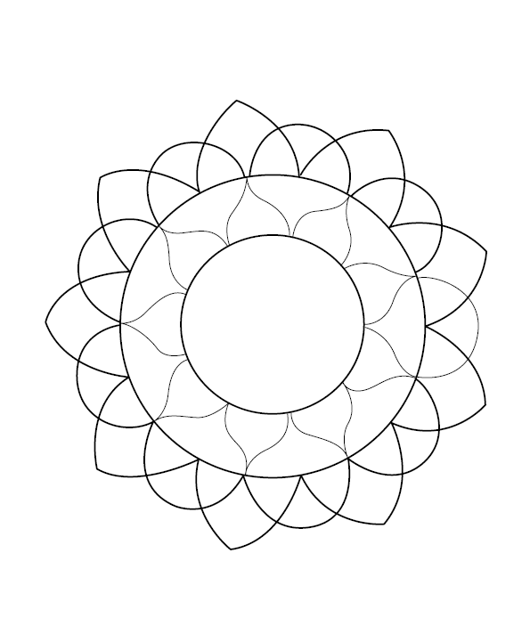 Rangoli Colouring Page